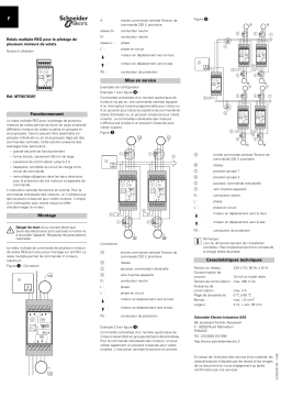 Schneider Electric Relais multiple REG pour le pilotage de plusieurs moteurs de volets Mode d'emploi