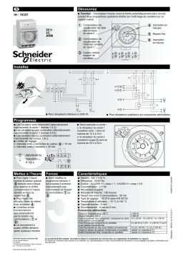 Schneider Electric Acti 9- IH Interrupteur horaire mécanique 24H-2C ARM Mode d'emploi