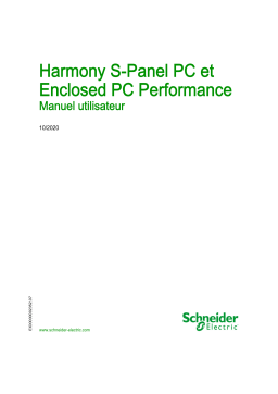 Schneider Electric Harmony S-Panel PC et Enclosed PC Performance Mode d'emploi