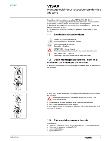 Schneider Electric VISAX Mode d'emploi | Fixfr