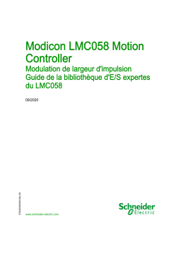 Schneider Electric Modicon LMC058 Motion Controller - Modulation de largeur d impulsion Mode d'emploi