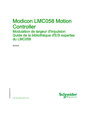 Schneider Electric Modicon LMC058 Motion Controller - Modulation de largeur d impulsion Mode d'emploi | Fixfr
