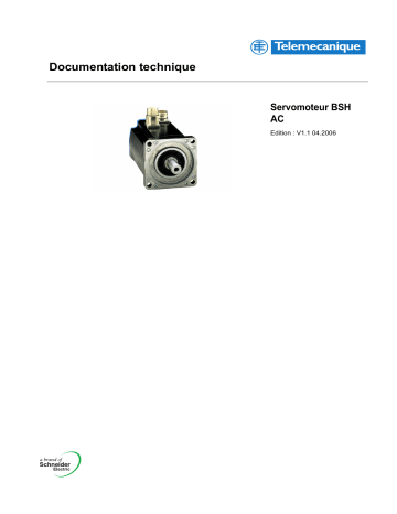 Schneider Electric BSH Servomoteurs AC Mode d'emploi | Fixfr