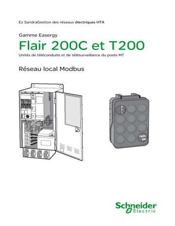 Schneider Electric Flair 200C et T200 - Réseau local Modbus Mode d'emploi | Fixfr