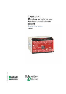 Schneider Electric XPSLCD1141 Module de surveillance pour barrières immatérielles de sécurité Mode d'emploi