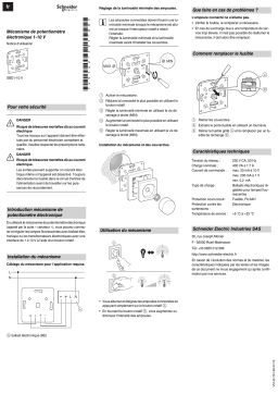 Schneider Electric Electronic potentiometer insert 1-10 V Mode d'emploi