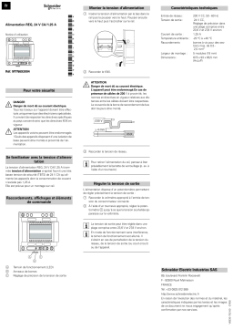 Schneider Electric Power supply REG, DC 24 V/1,25 A Mode d'emploi