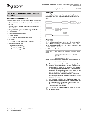 Schneider Electric KNX - Actionneur de commutation Basic REG-K 2x/16A à comm. Manuel utilisateur | Fixfr