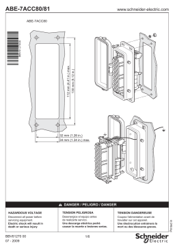 Schneider Electric ABE7ACC80/81 Enclosure feed through and Plug-in 40-way male connector Manuel utilisateur