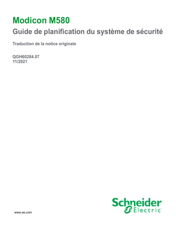 Schneider Electric Modicon M580 Mode d'emploi | Fixfr