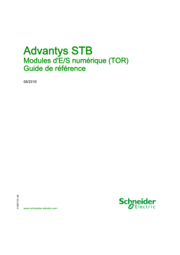 Schneider Electric Advantys STB Modules Guide de référence