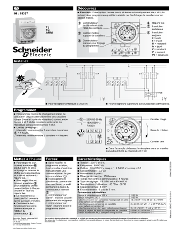 Schneider Electric IH 7j -1C - ARM Mode d'emploi | Fixfr