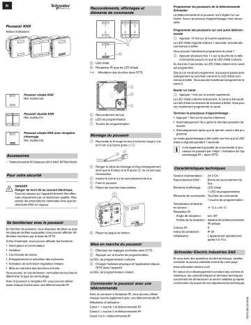 KNX - Altira Poussoir - ETS | Schneider Electric Altira Manuel utilisateur | Fixfr