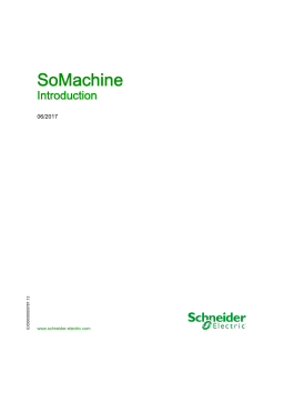 Schneider Electric SoMachine - Introduction Mode d'emploi