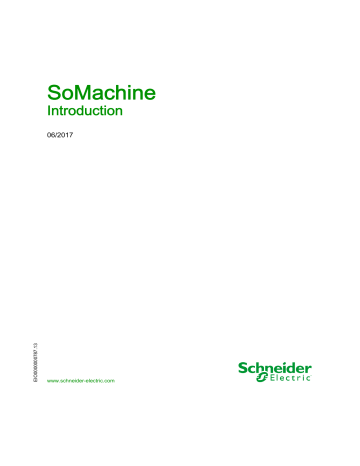 Schneider Electric SoMachine - Introduction Mode d'emploi | Fixfr