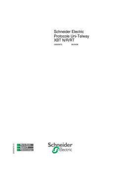 Schneider Electric XBTN/R/RT, Protocole Uni-Telway Mode d'emploi