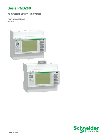 Schneider Electric Serie PM3200 Mode d'emploi | Fixfr