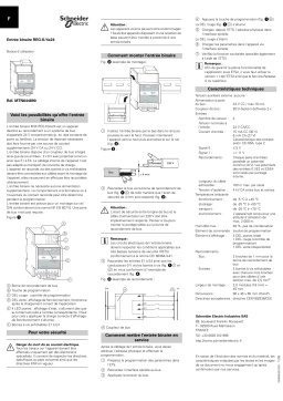 Schneider Electric Entrée binaire REG-K/4x24, gris clair Mode d'emploi