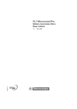 Schneider Electric Mise en oeuvre logicielle des Métiers Automates, Micro/Junior/Pro, 4.5 Mode d'emploi