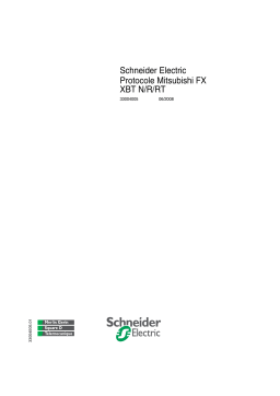 Schneider Electric XBTN/R, Protocole Mitsubishi FX Mode d'emploi