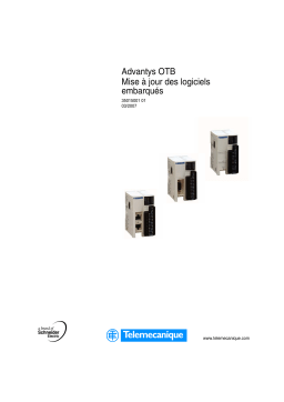 Schneider Electric Advantys OTB Mise à jour des logiciels embarqués Mode d'emploi