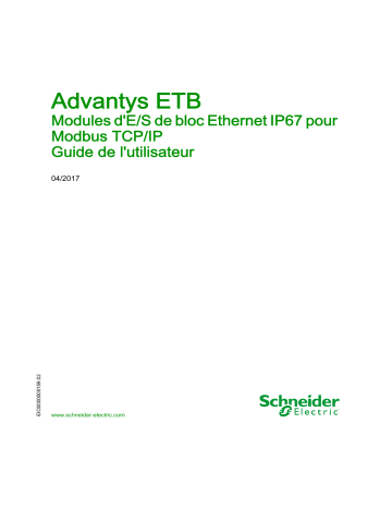 Schneider Electric Advantys ETB - Modules Manuel utilisateur | Fixfr