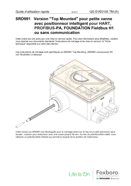 Schneider Electric SRD991 Manuel utilisateur