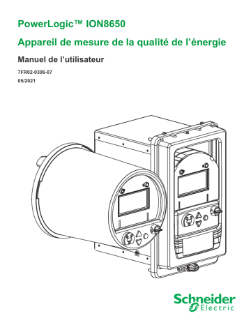 Schneider Electric PowerLogic ION8650 Mode d'emploi | Fixfr