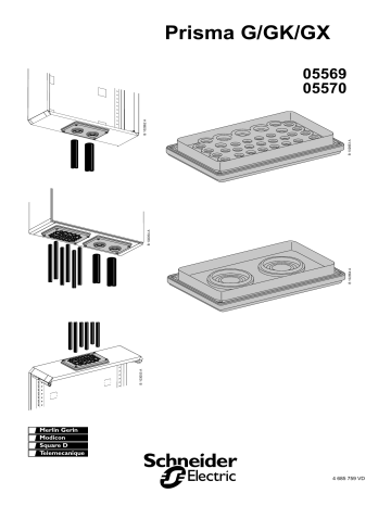 Schneider Electric Cable Gland Plate 39 inlets diam. 7 to 26 mm / 2 i Mode d'emploi | Fixfr