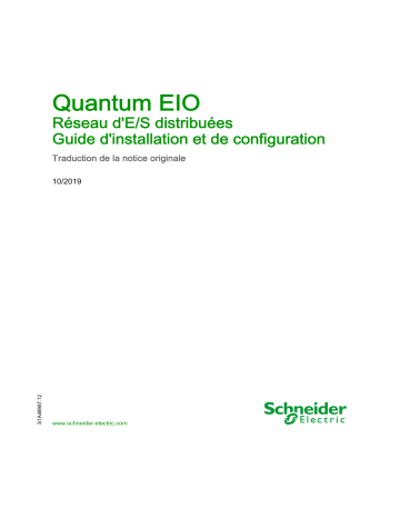 Schneider Electric Quantum EIO - Réseau d’E/S distribuées Mode d'emploi | Fixfr