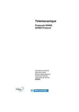 Schneider Electric DH485, Protocole Manuel utilisateur