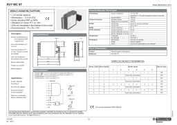 Schneider Electric XUYMC97 Multisensors logical module Manuel utilisateur