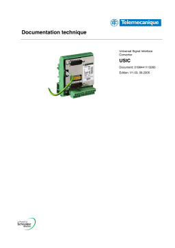 Schneider Electric USIC Convertisseur RS422 Mode d'emploi