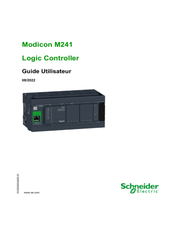 Schneider Electric Modicon M241 Mode d'emploi | Fixfr