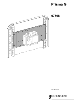 Schneider Electric M.PLATE IN250-400-630 VERTICAL G Mode d'emploi