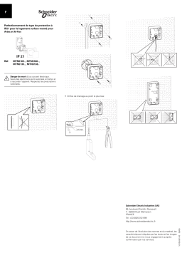 Schneider Electric Boîtier en saillie Mode d'emploi