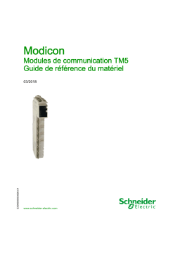 Schneider Electric Modicon - Modules de communication TM5 Guide de référence
