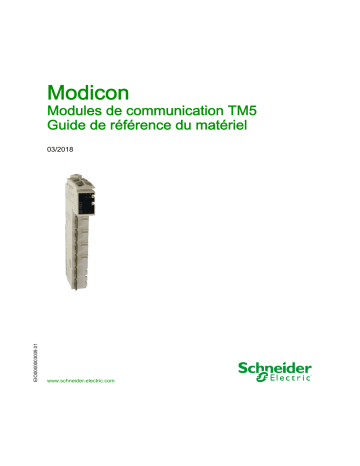 Schneider Electric Modicon - Modules de communication TM5 Guide de référence | Fixfr