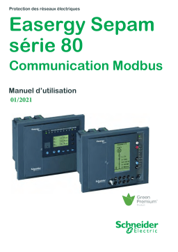 Schneider Electric Sepam série 80 Manuel utilisateur