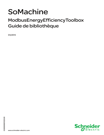 Schneider Electric SoMachine - ModbusEnergyEfficiencyToolbox Mode d'emploi | Fixfr