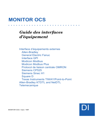 Schneider Electric Monitor OCS, Interface Mode d'emploi | Fixfr