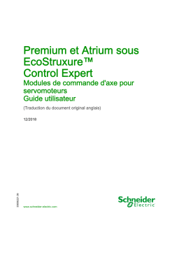 Schneider Electric Premium et Atrium sous EcoStruxure™ Control Expert - Modules de commande Mode d'emploi