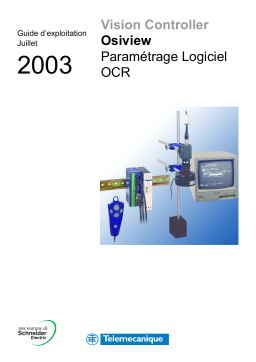 Schneider Electric XUVM110, XUVM210 Contrôleur de vision, paramétrage logiciel OCR Mode d'emploi