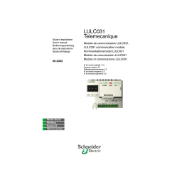 Schneider Electric LULC031 Module de communication Modbus Mode d'emploi