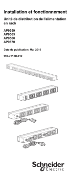 Schneider Electric Basic Rack PDU AP9559,AP9565, AP9566, AP9570 Installation manuel