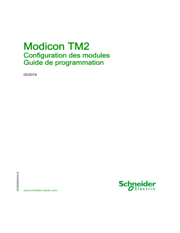 Schneider Electric Modicon TM2 Mode d'emploi | Fixfr