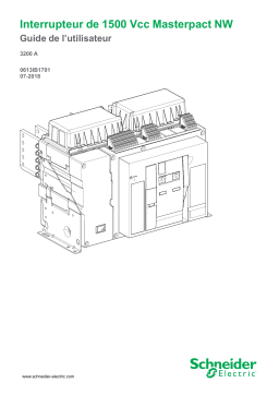 Schneider Electric Masterpact MTZ2 / MTZ3 Disjoncteurs et commutateurs répertoriés UL et/ou certifiés ANSI de 800 à 6000 A Mode d'emploi