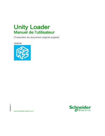 Schneider Electric Unity Loader Mode d'emploi | Fixfr