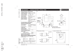 Schneider Electric XUVH0312 / XUVJ0312 Photo-electric sensor, optical fork Manuel utilisateur