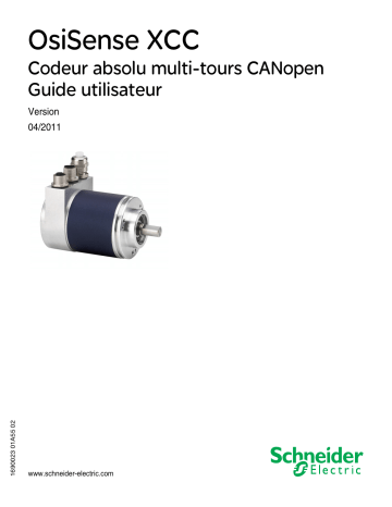 Schneider Electric XCC351... Codeur absolu multi-tours CANopen Mode d'emploi | Fixfr